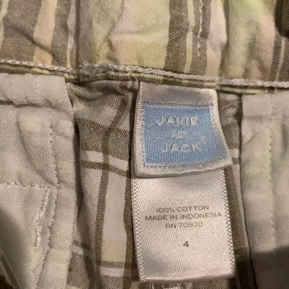 Janie and jack plaid shorts
